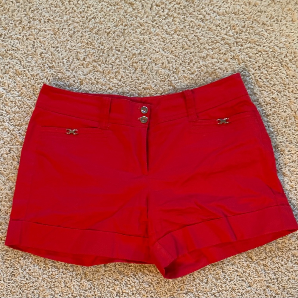 White House Black Market Red Women's Shorts